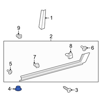 Toyota OE - Front Wheel Arch Molding Clip