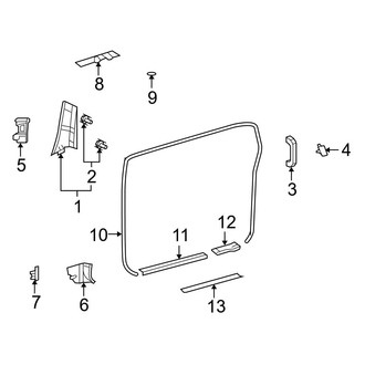 Toyota OE - Pillars, Rocker & Floor - Interior Trim