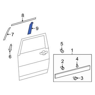 Toyota OE - Front Left Black Out Tape
