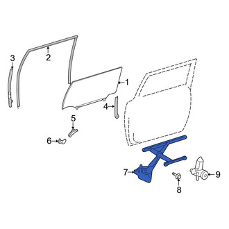 Toyota OE - Front Left Window Regulator