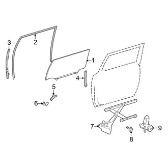 Toyota OE - Front Door - Glass & Hardware