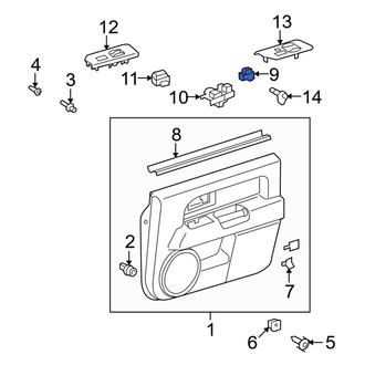 Toyota OE - Front Left Door Window Lock-Out Switch