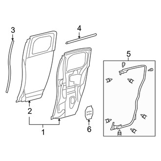 Toyota OE - Rear Door - Door & Components