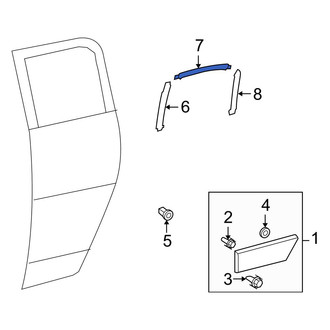 Toyota OE - Center Left Black Out Tape