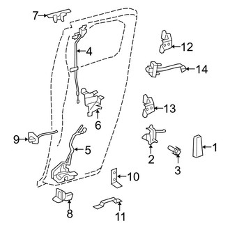 Toyota OE - Rear Door - Lock & Hardware