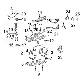 Toyota OE - Fuel Tank Strap Bolt