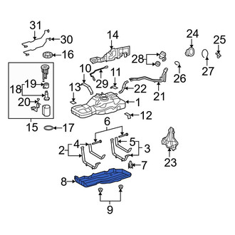 Toyota OE - Fuel Tank Shield