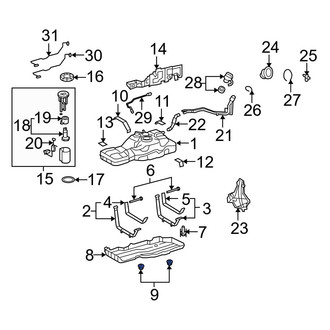 Toyota OE - Bumper Cover Reinforcement Nut