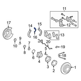 Toyota OE - Rear Left Parking Brake Lever