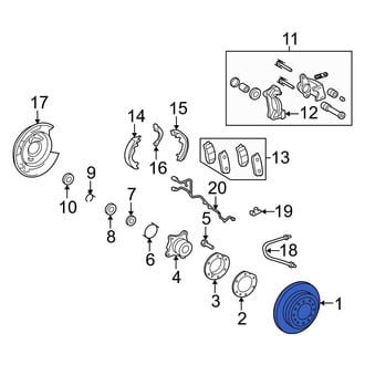 Toyota OE - Rear Disc Brake Rotor