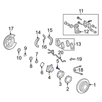 Toyota OE - Rear Wheel Lug Stud