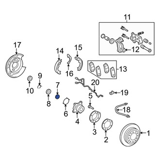 Toyota OE - Axle Nut Washer