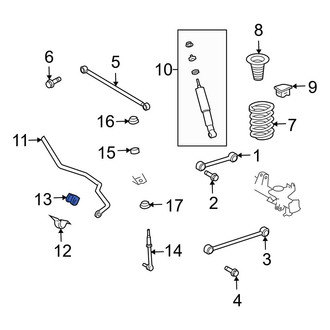 Toyota OE - Rear Suspension Stabilizer Bar Bushing