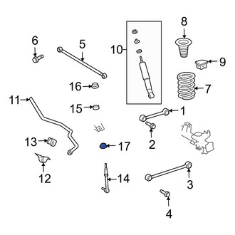 Toyota OE - Front Suspension Stabilizer Bar Link Nut