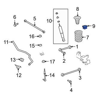 Toyota OE - Rear Coil Spring Damper
