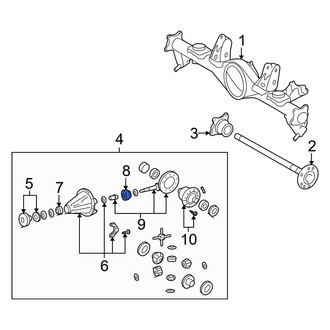 Toyota OE - Front Outer Differential Pinion Bearing