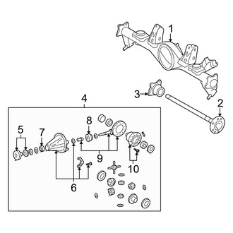 Toyota OE - Rear Suspension - Axle Housing