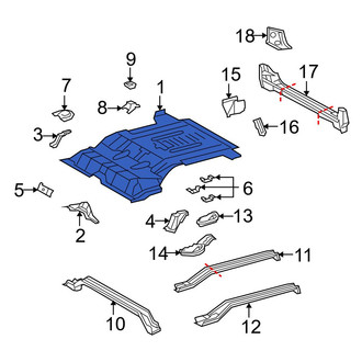 Toyota OE - Rear Floor Pan