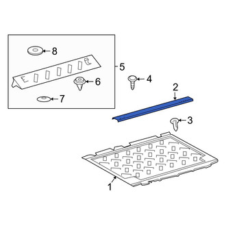 Toyota OE - Rear Liftgate Trim Scuff Plate