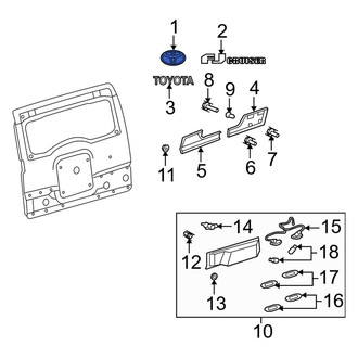 Toyota OE - Rear Door Emblem