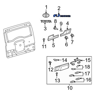 Toyota OE - Rear Door Emblem