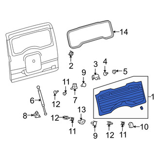 Toyota OE - Rear Door Glass