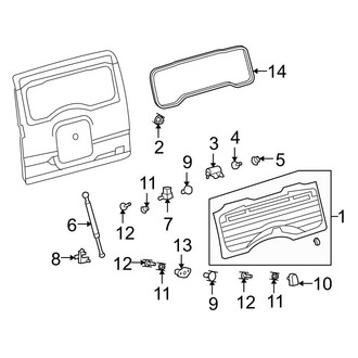 Toyota OE - Back Door - Glass & Hardware