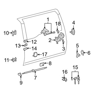 Toyota OE - Back Door - Lock & Hardware