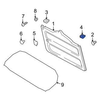 Toyota OE - Rear Left Liftgate Trim Cover Cap