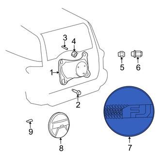 Toyota OE - Spare Tire Cover