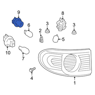 Toyota OE - Front Parking Light Bulb Socket