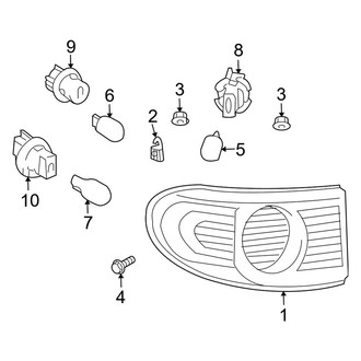 Toyota OE - Rear Lamps - Tail Lamps