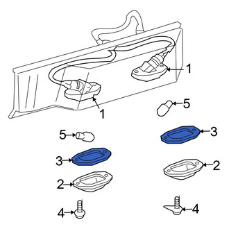 Toyota OE - License Light Lens Gasket