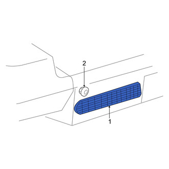 Toyota OE - Rear Reflector Panel