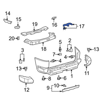 Toyota OE - Rear Left Bumper Cover Bracket