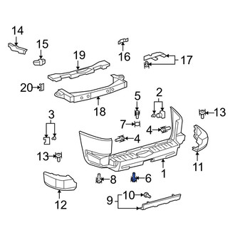 Toyota OE - Rear Lower Bumper Cover Bolt