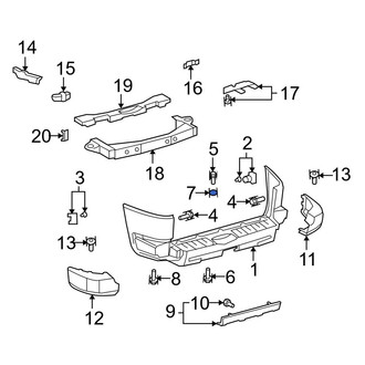 Toyota OE - Rear Bumper Cover Grommet