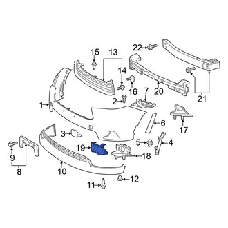Toyota OE - Front Left Fog Light Trim