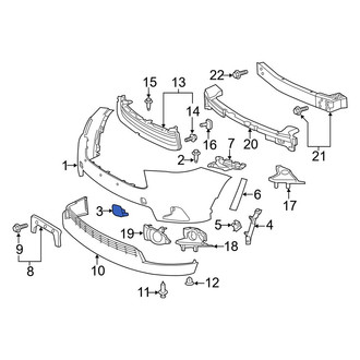 Toyota OE - Front Left Tow Eye Cap