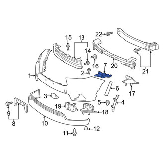 Toyota OE - Front Left Bumper Cover Support Rail