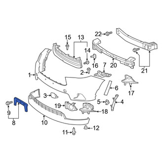 Toyota OE - License Plate Bracket