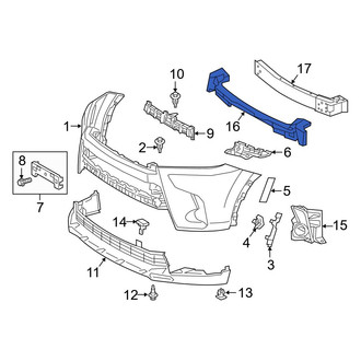 Toyota OE - Front Bumper Impact Absorber