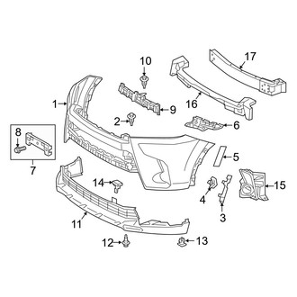 Toyota OE - Front Bumper - Bumper & Components