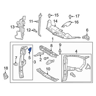 Toyota OE - Right Fender Bracket