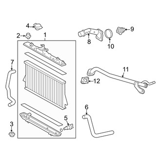 Toyota OE - Cooling - Radiator & Components (2.7L)