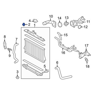 Toyota OE - Upper Radiator Insulator