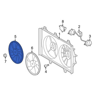 Toyota OE - Right Engine Cooling Fan Blade