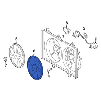 Toyota OE - Left Engine Cooling Fan Blade