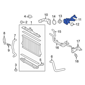 Toyota OE - Lower Engine Coolant Thermostat Housing
