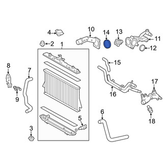 Toyota OE - Engine Coolant Water Inlet Gasket